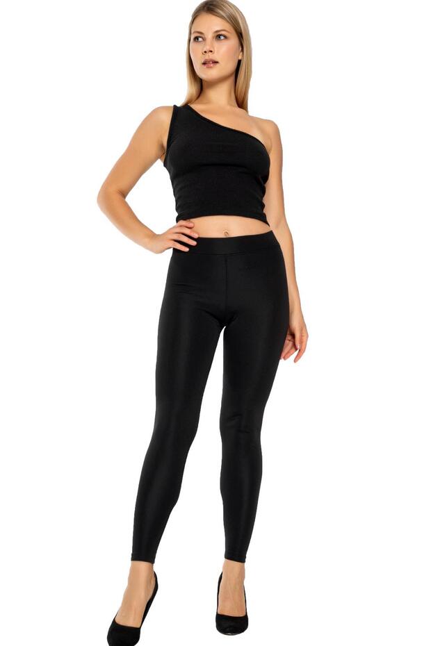 Women's Winter Black Micro Fleece-Lined Thermal Leggings, Plus Size Fleece-Lined Leggings