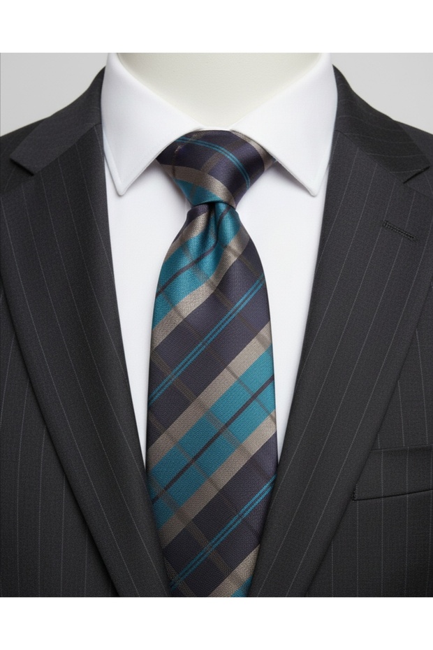 Tie Luxury Custom Fabric Plaid Stripe Detailed