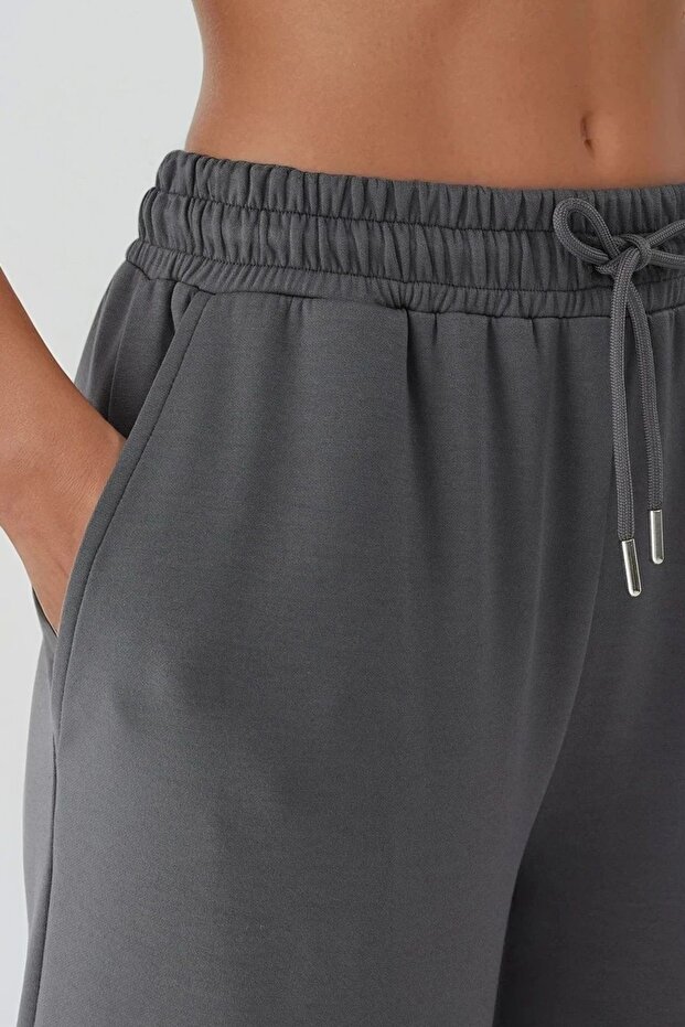 Modal Touch Basic Sweatshirt & Geniş Paça Pantolon İkili Takım - 6