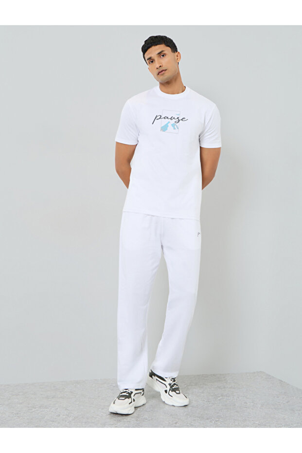 Men Relaxed Fit T-Shirt and Joggers Co-Ords