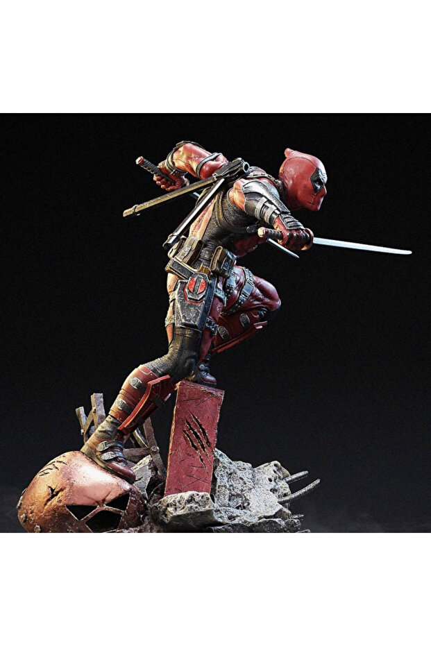 Deadpool 3D Figür 35CM Dev Boyut - 3