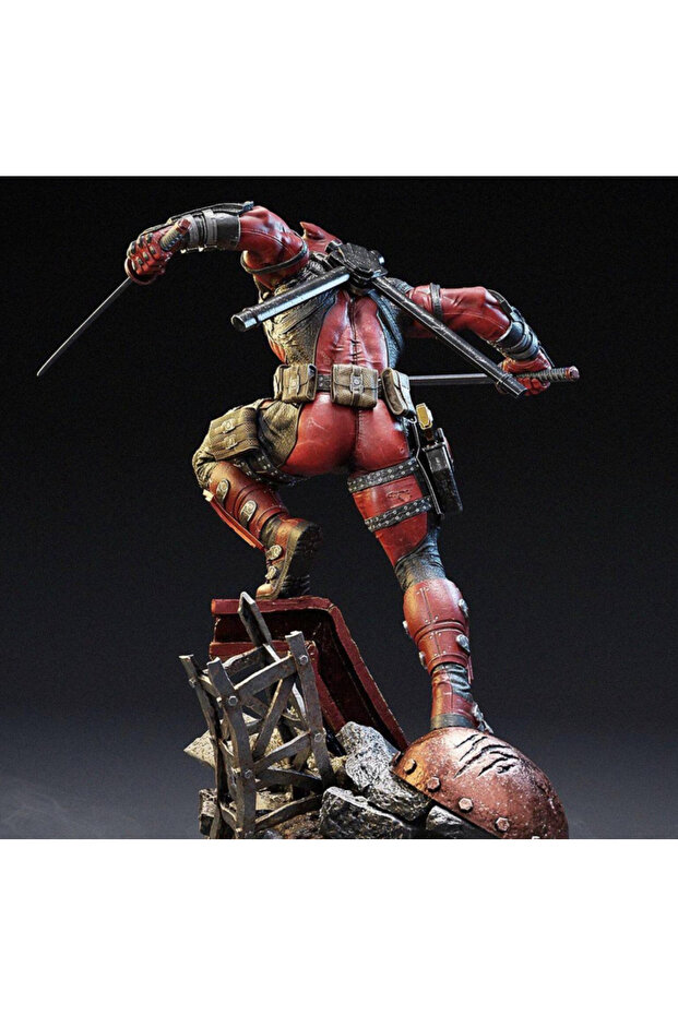 Deadpool 3D Figür 35CM Dev Boyut - 2