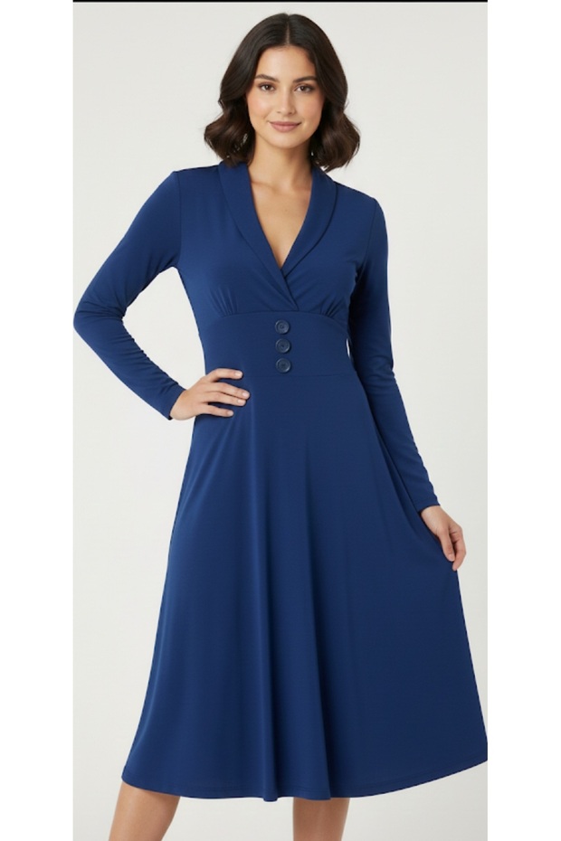 RETRO SEVERLERE MODERN DURUŞ ELBİSE - 1