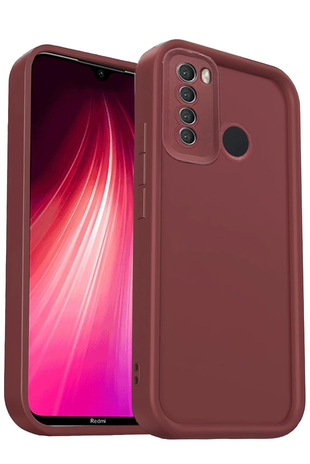 Mtxdpn Xiaomi Redmi Note 8 Case Viera Silicone (230504) - Burgundy