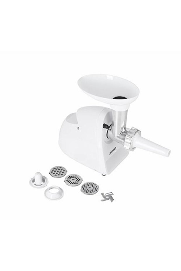 Meat grinder, Reverse function, 3 sieves 3/5/7 mm, White - 8