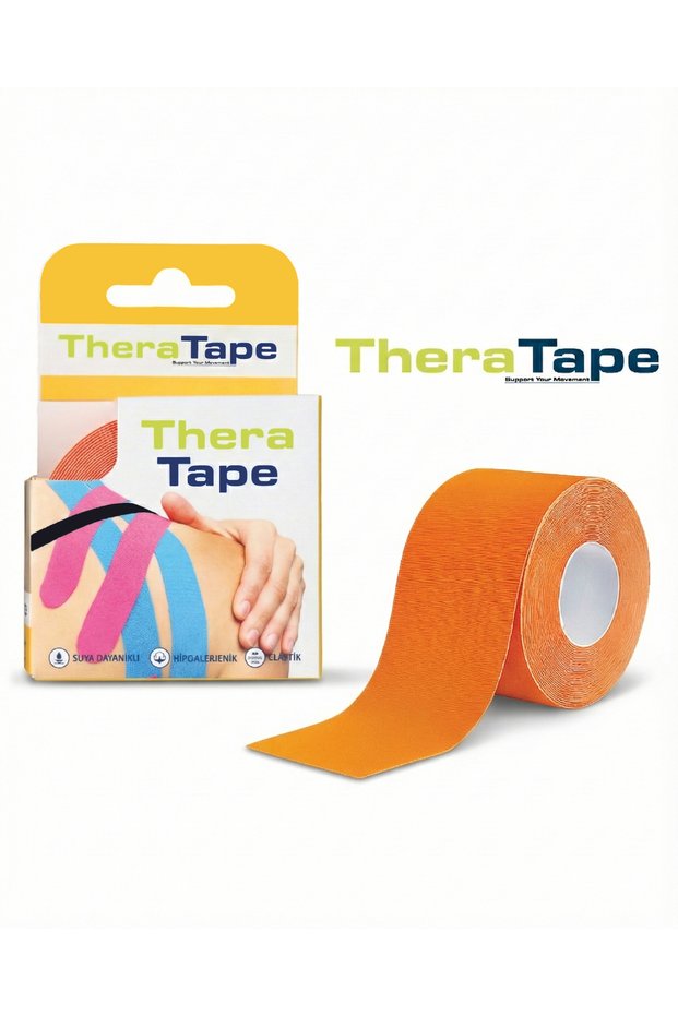 Orange Color Sports Tape 5 Meters X 5 cm Kinesio Tape Physiotherapist Tape