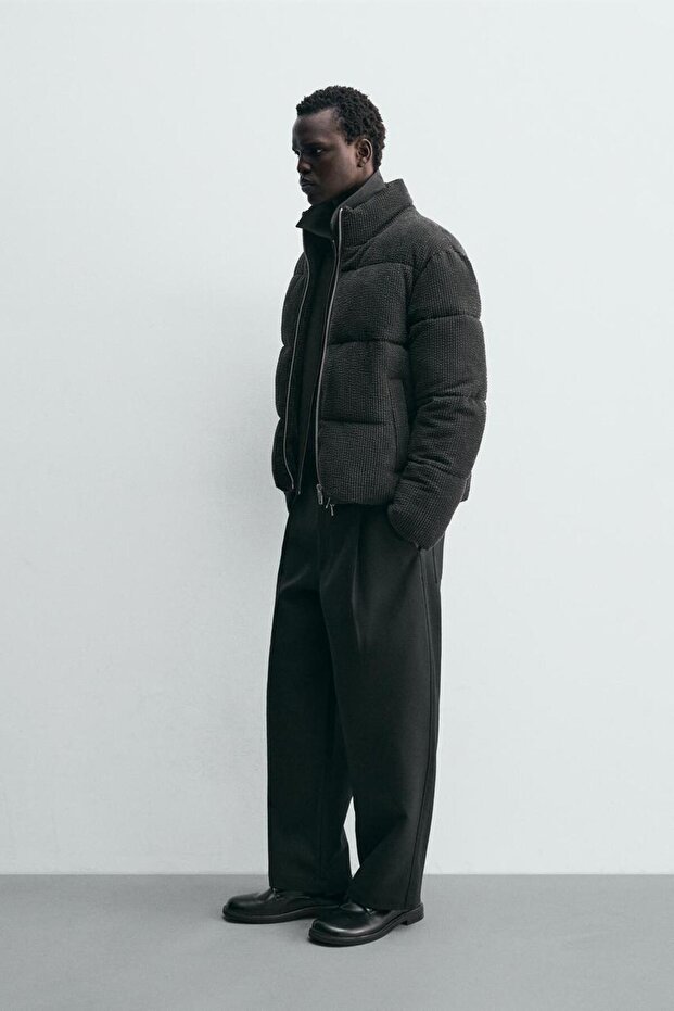 ZR Model Kadife Şişme İçi Astarlı Mont - 7