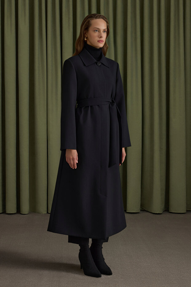 Siyah Dokuma Pardösü - 4