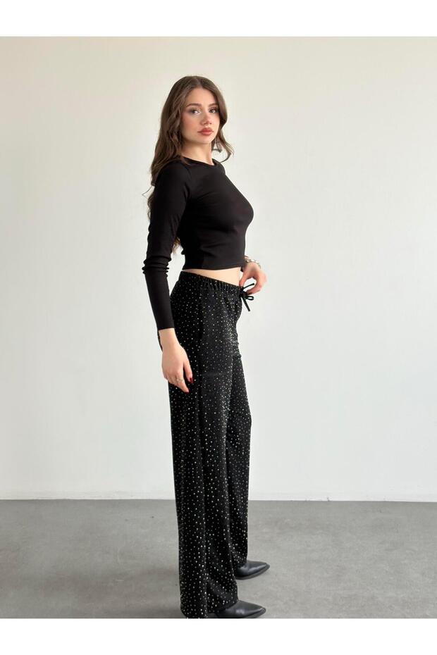 Taşlı Regular Pantolon - 2