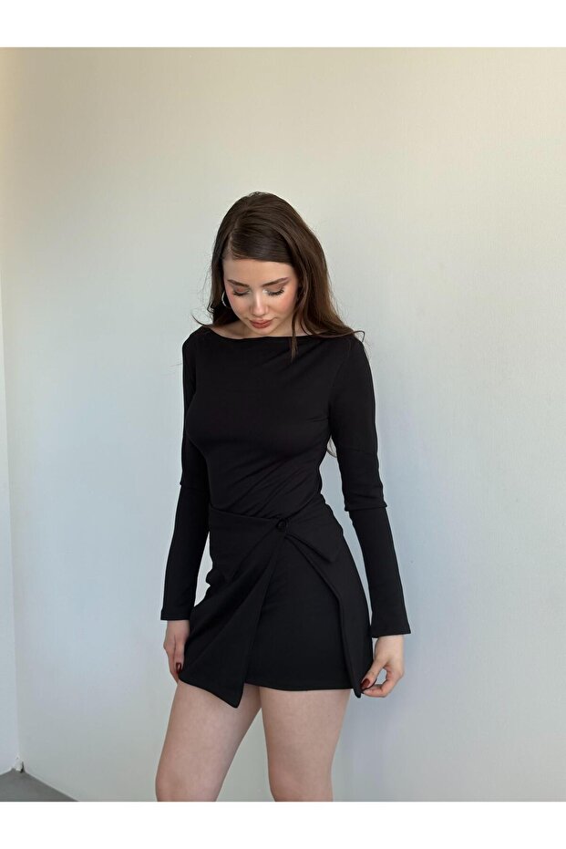 Modal Etekli Elbise - 4