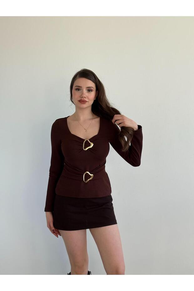 Çift Aksesuarlı Bluz - 3