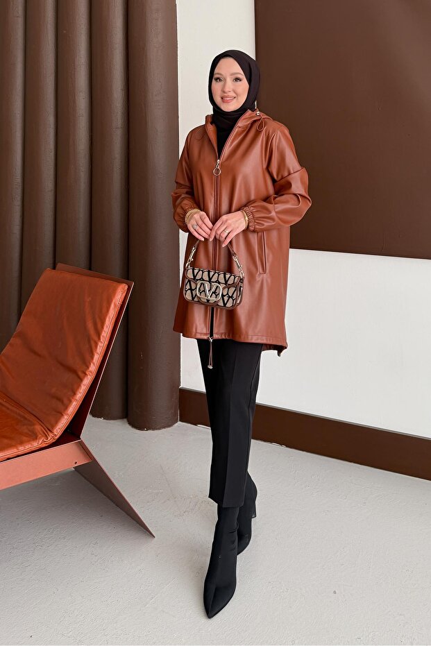 جاكيت جلدي كاب كريميت - 3