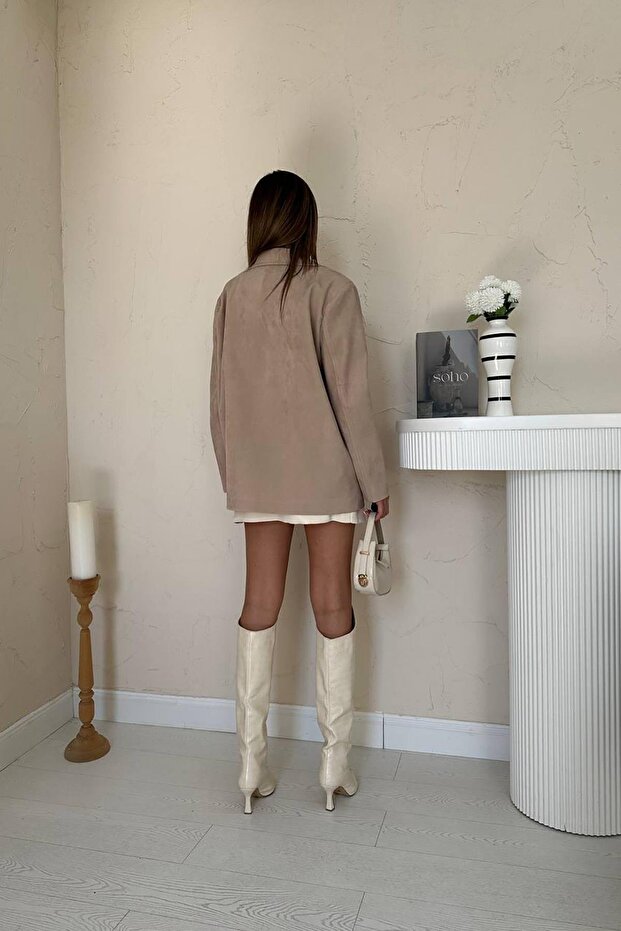 Blazer Süet Ceket - 4