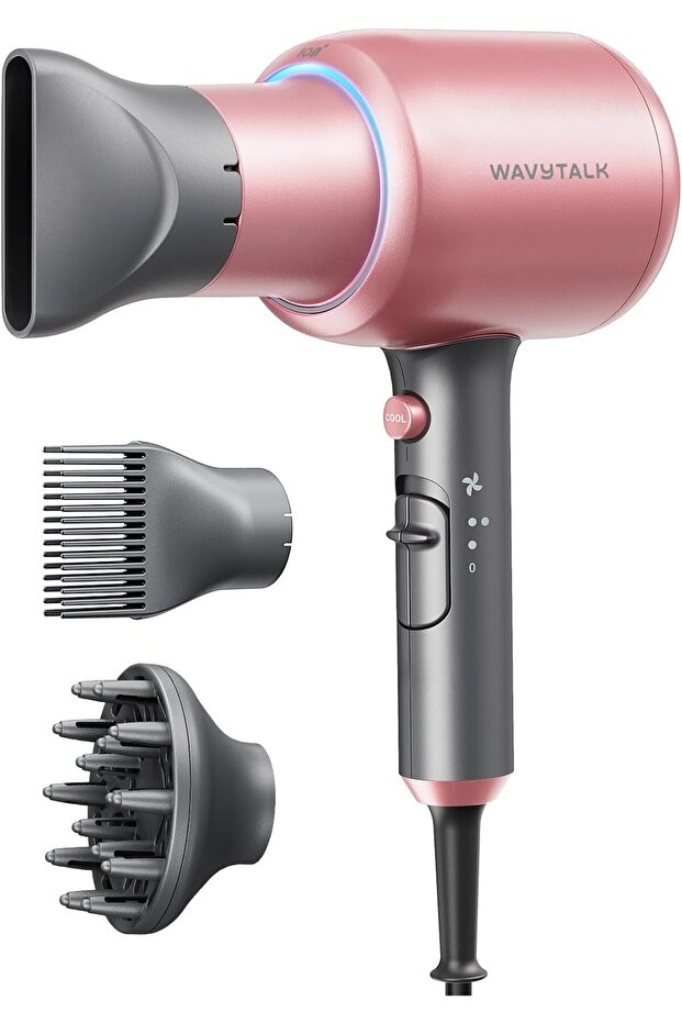 Hair Dryer, Blown Away Ionic Hair Dryer for Curly Hair with Diffuser, 1875W Fast Drying Blo
