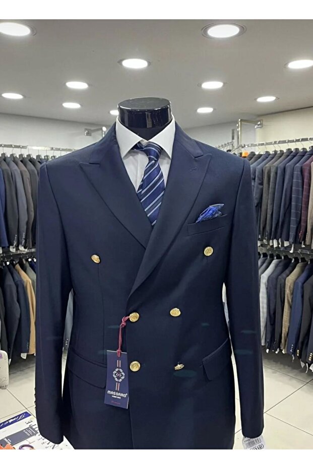 Wool Men's Double-Breasted Single Jacket - 2