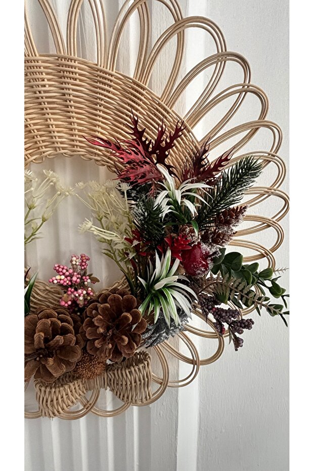 Bambu Çelenk Kapı Süsü - 3