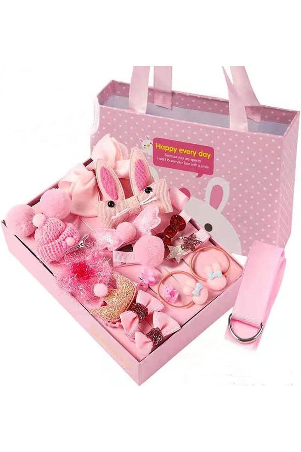 Lenosed Exquisite Lovely Hairpin, Flower Headwear Headdress Set For Little Girls (18 Pieces)