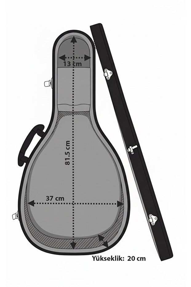 Süper Sert Premium Ud Hard Case - 7