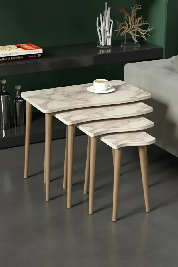 Ahşap Ayaklı 4'Lü Zigon - 4