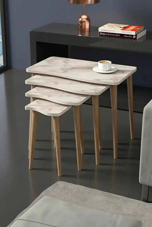 Ahşap Ayaklı 4'Lü Zigon - 2