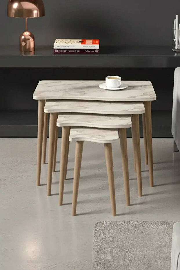 Ahşap Ayaklı 4'Lü Zigon - 1