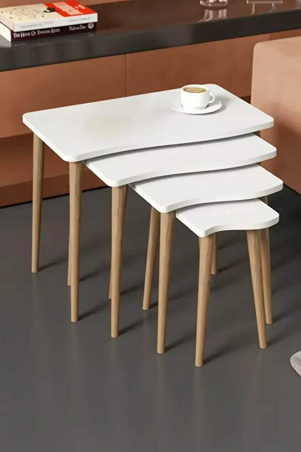 Ahşap Ayaklı 4'Lü Zigon - 4