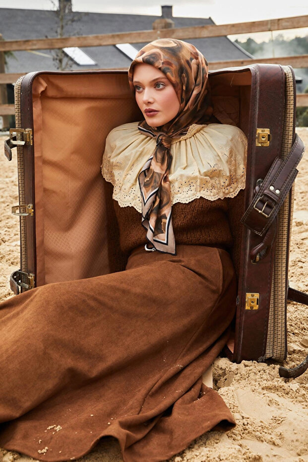 وشاح أوسكار - رمادي سحابي - 5