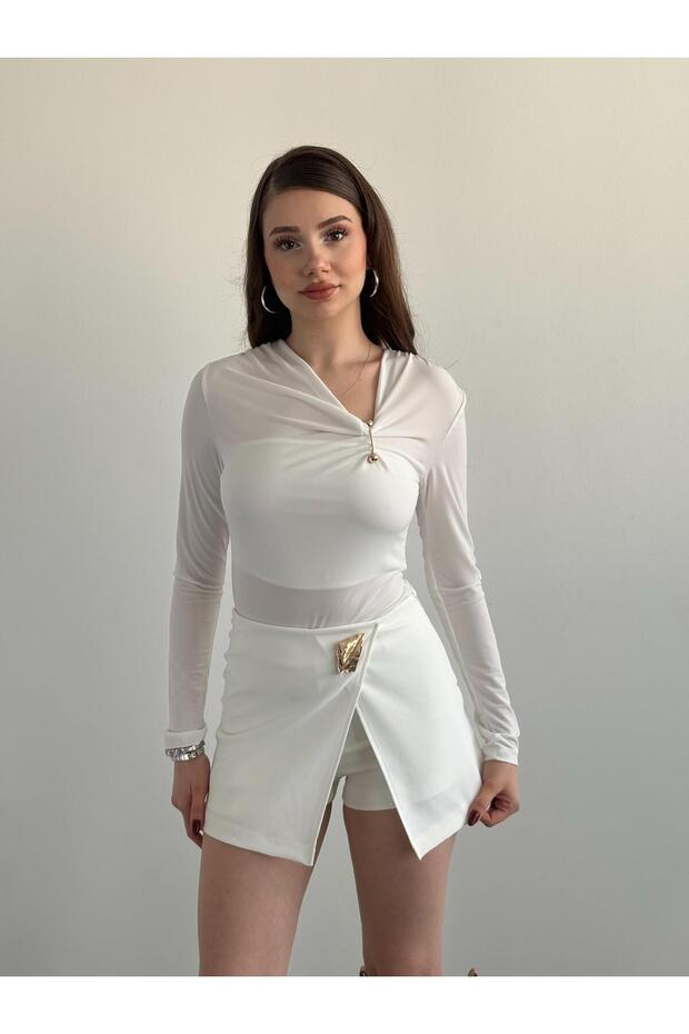 Muadil Premium Şort Etek - 4