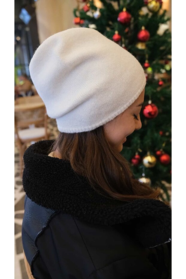 Kaşmir Karışımlı Basic Bere - 1