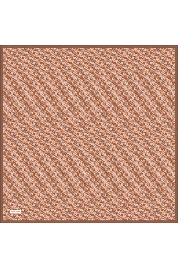 Salmon 90X90 Silk Twill Scarf