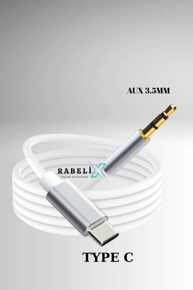 Type-C to 3.5mm Aux Audio Braided Cable In-Car Compatible Aux Cable In-Car Converter