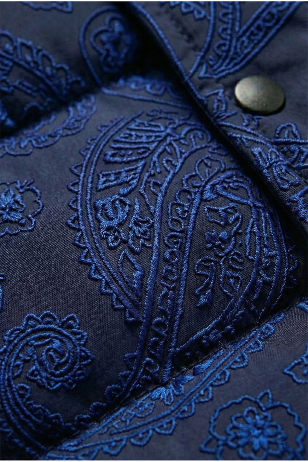 رجال، ياقة مرتفعة متوسطة الطول، شتوي، نمط فلوك، معطف منفوخ 2515 - 6