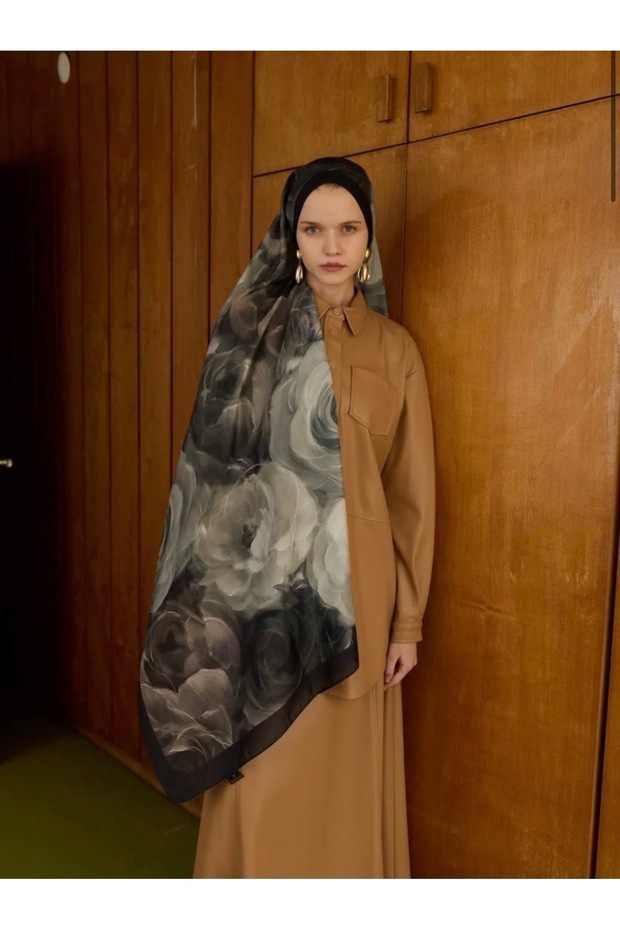 Winter Bloom Bambu Kraş Şal İpekhan - 4