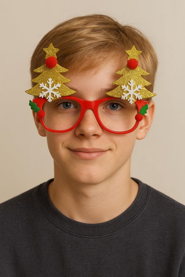 Unisex Christmas Ornament Christmas Glasses Christmas Themed Gifts