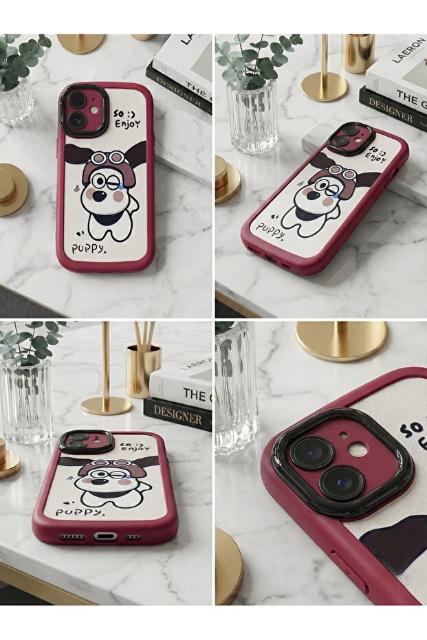 غطاء حماية مضاد للصدمات لهاتف آيفون 16 بلس مع إطار حماية للكاميرا ونقش ثلاثي الأبعاد على شكل قطة - 3