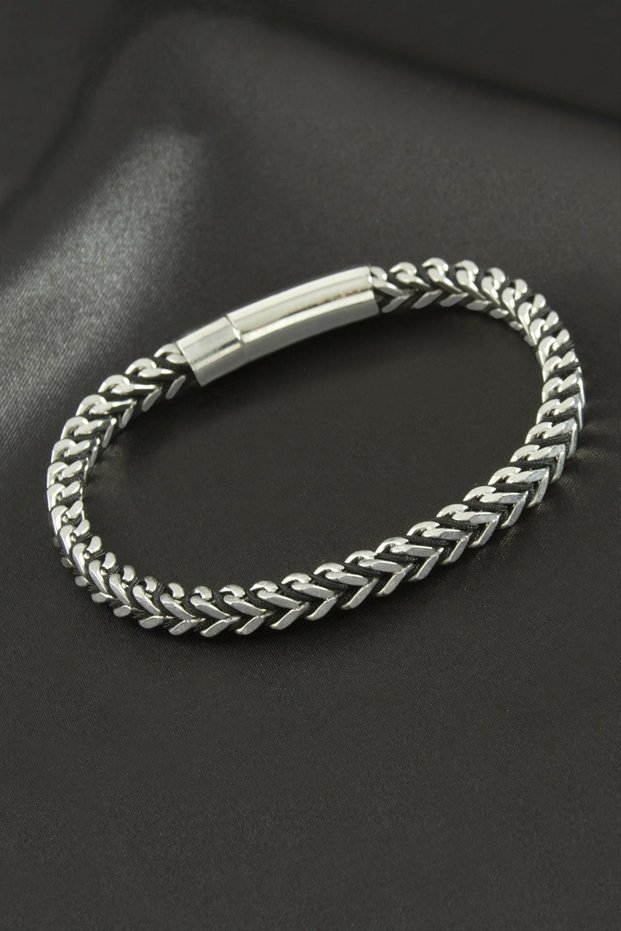 Rope Braided Chain Luxury Steel Bracelet Natural Stone Bracelet Stylish Design