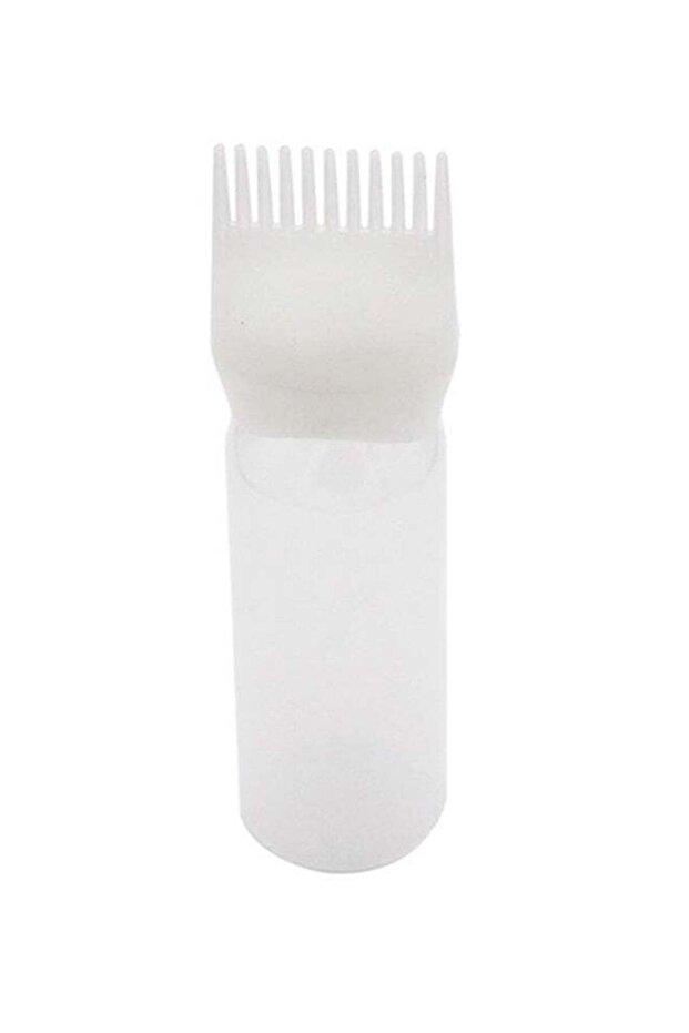 Hair Dye Applicator Bottle With Brush Tool White