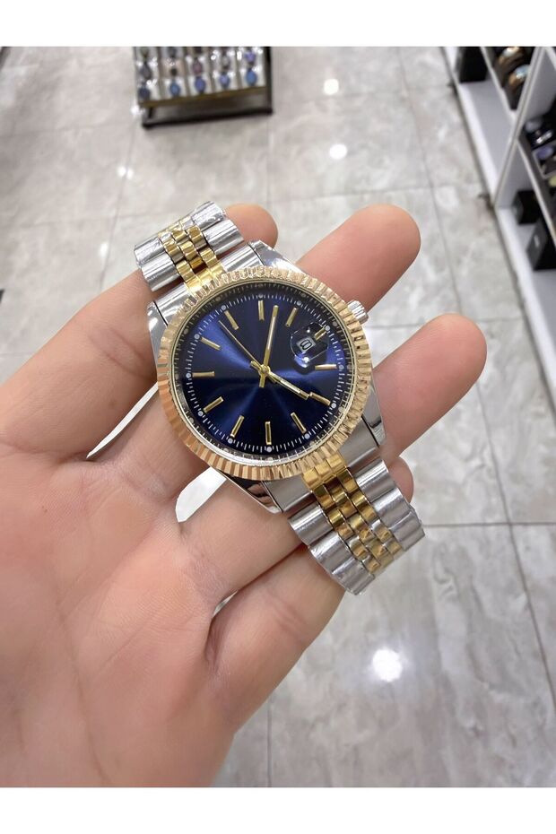 Retro Kordon Takvimli Kol Saati - 1