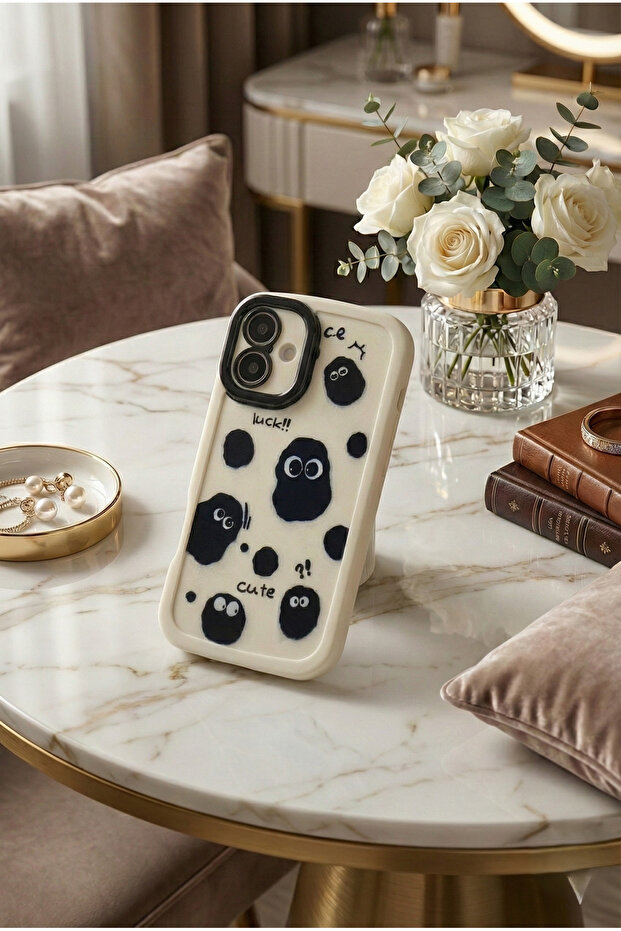 iPhone 16 Plus Compatible 3D Character Cat Pattern Shockproof Case with Camera Protection Frame - 2