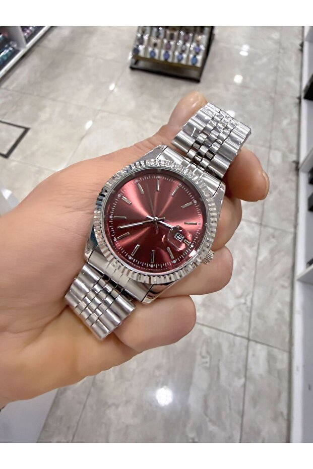 Retro Kordon Takvimli Kol Saati - 2