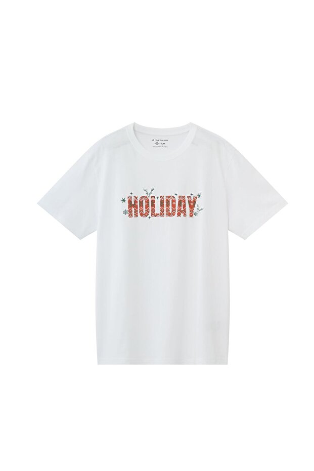 Men’s Slim Fit Christmas Holiday Cotton T-Shirt