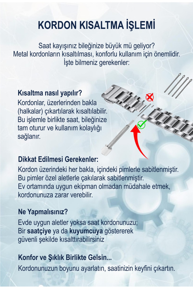 Retro Kordon Takvimli Kol Saati - 3