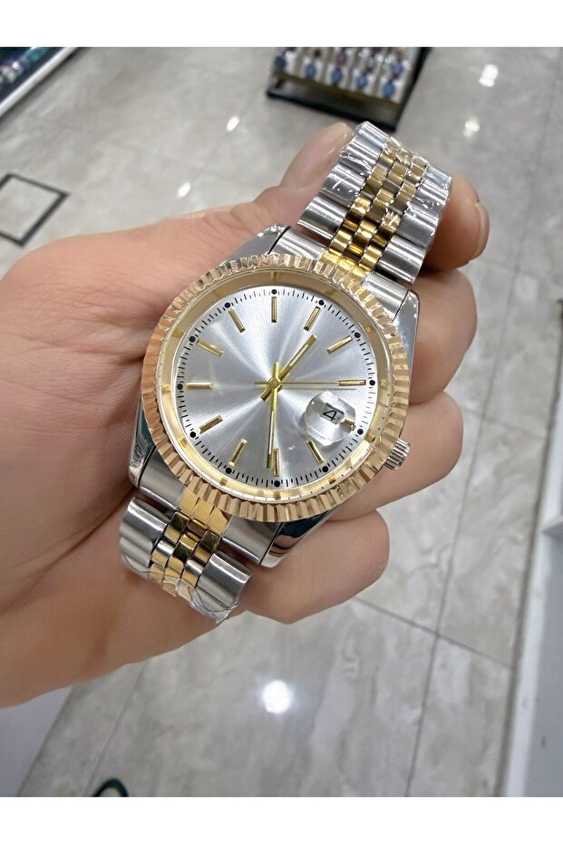 Retro Kordon Takvimli Kol Saati - 2