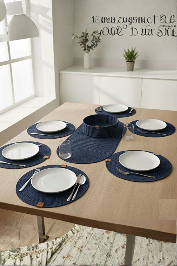 American Style Supla Knitted Wicker Bamboo Serving Set