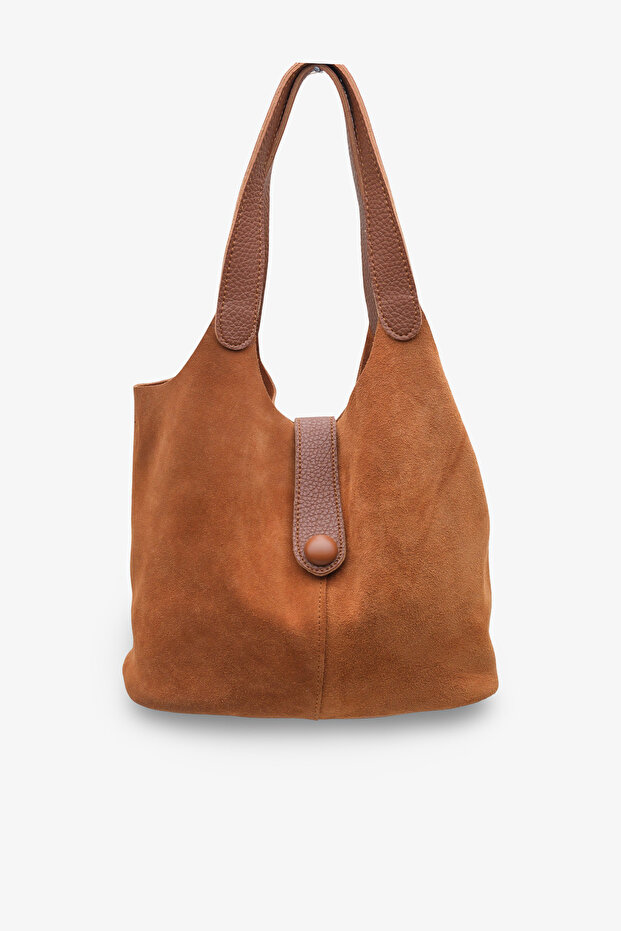 Tessina Women's Daily Bag - Tan Suede