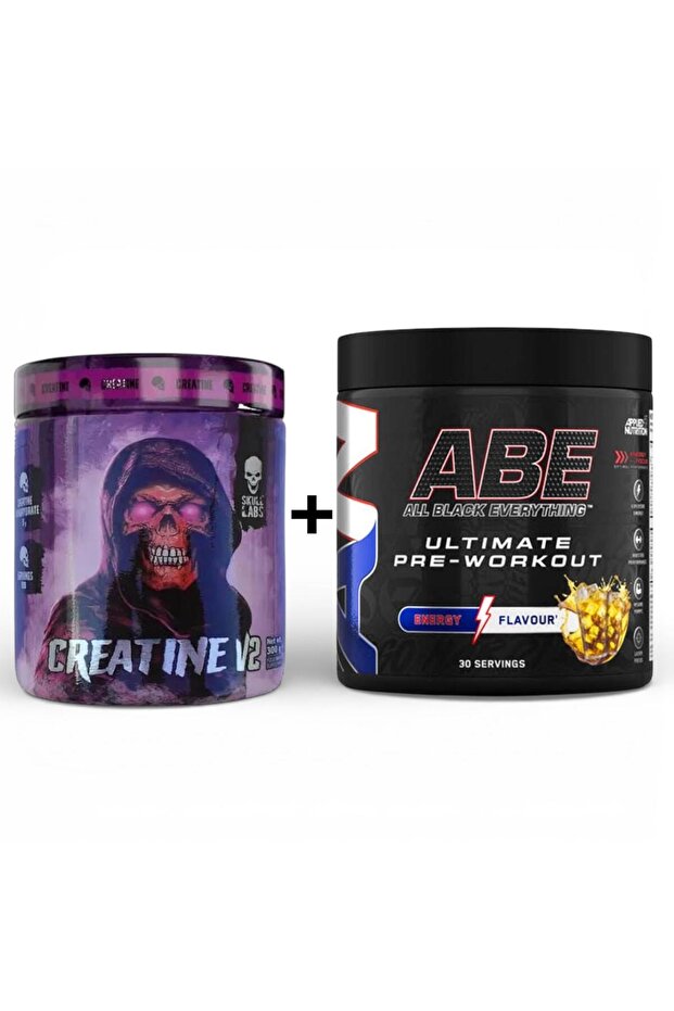 باقة الأداء والقوة ( Creatine V2 + ABE Pre-Workout Energy)
