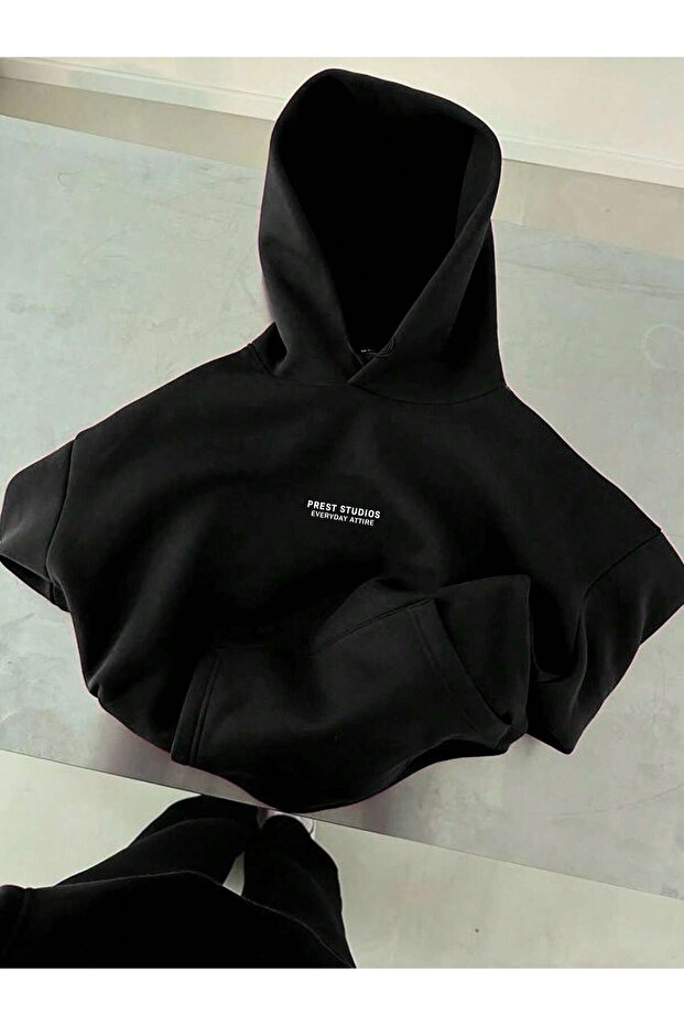 Prest Written Hooded Oversized Sweatshirt
