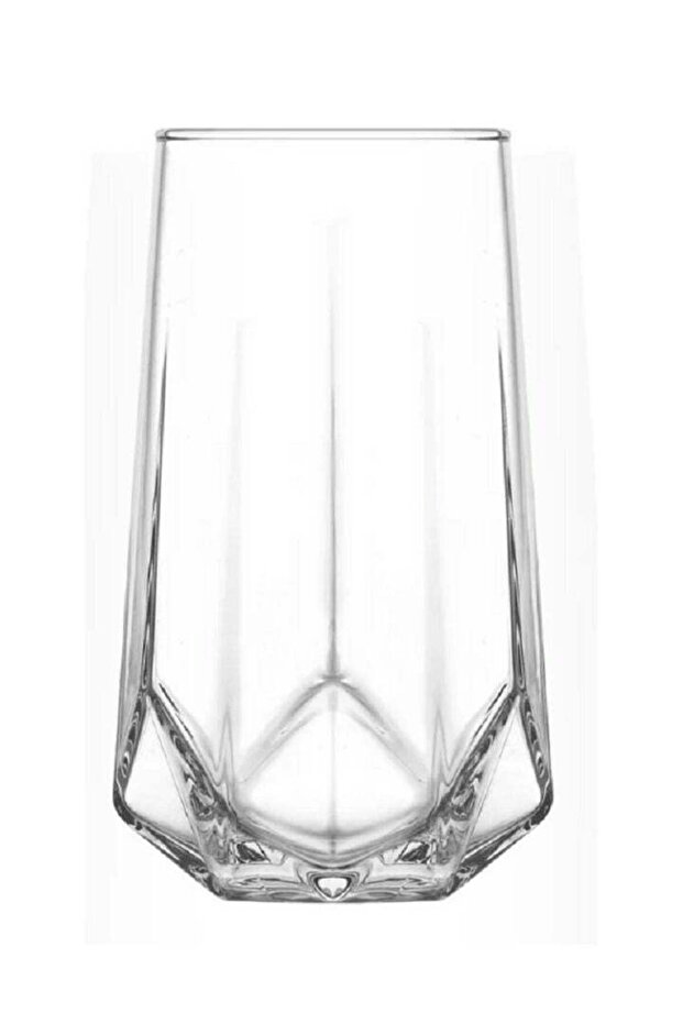 6 Pieces Valeria Long Drink Tumbler Set 460 Ml - Clear