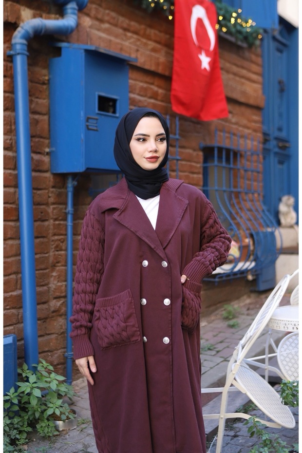 Buttoned Two-Thread Knit Cardigan - 3