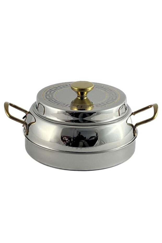 Homemaker Ellora Hotpot 7500ml Capacity - Air Tight Lid - High Quality Stainless Steel - Silver & Et